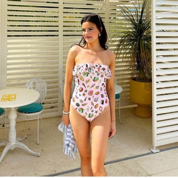 NWT ANTONIO MELANI x Jennifer Sumko Family Matching Shells Print Swimsuit - Picture 1 of 10